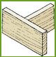 spoje dřeva hřebíky, spojování dřeva, jak spojit dřevo, lepený spoj