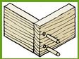spoje dřeva hřebíky, spojování dřeva, jak spojit dřevo, lepený spoj, kolíky, dřevěné kolíky