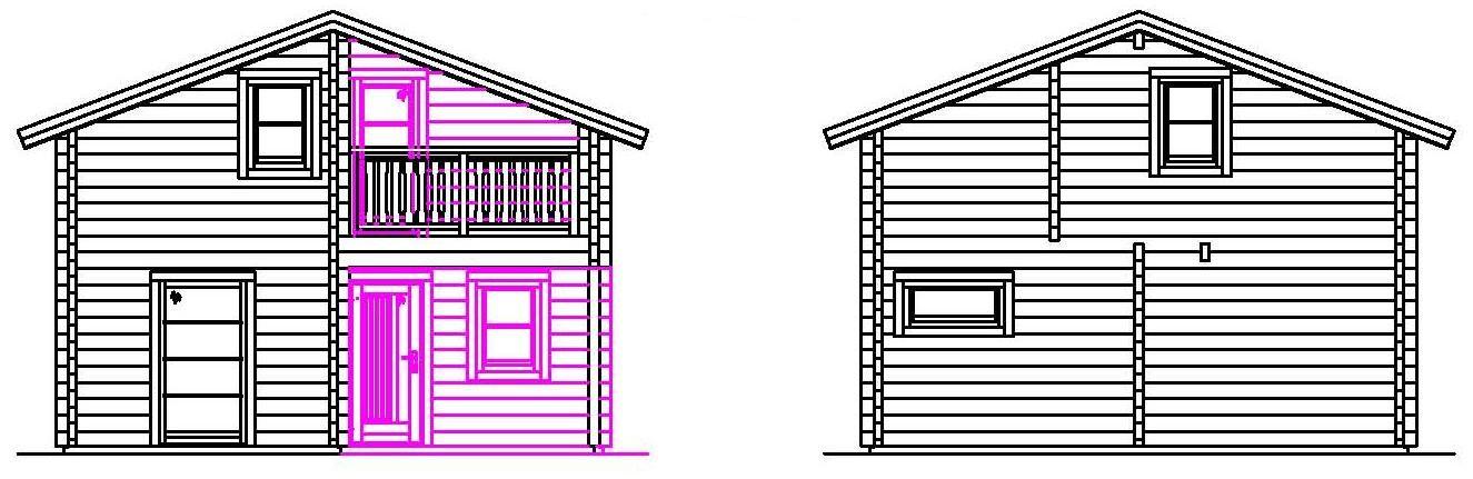srub, rodinný dům, Srubový rodinný dům, levný bydlení, malý dým, levný dům, stavba domu, jak se staví dům