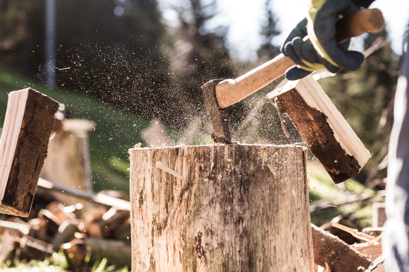 Jak vysoký má být špalek na štípání dřeva?