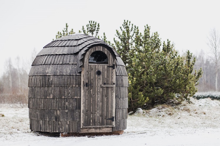 www.iglusauna.cz, venkovní sauna, finská sauna, saunovací domek, zahradní sauna, iglu sauna, dřevěné iglu, smrkový šindel, saunování
