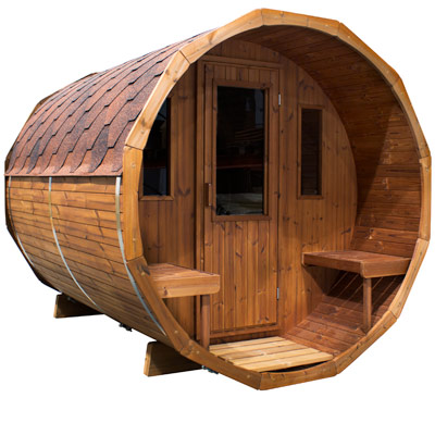 sudová sauna, zahradní sauna, sud, thermowood, sauna v sudu, venkovní sauna